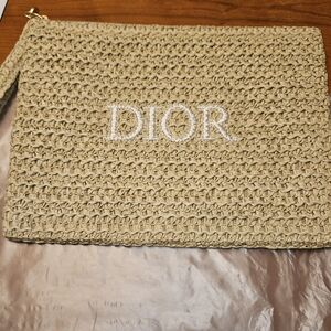 Dior Woven Clutch Bag